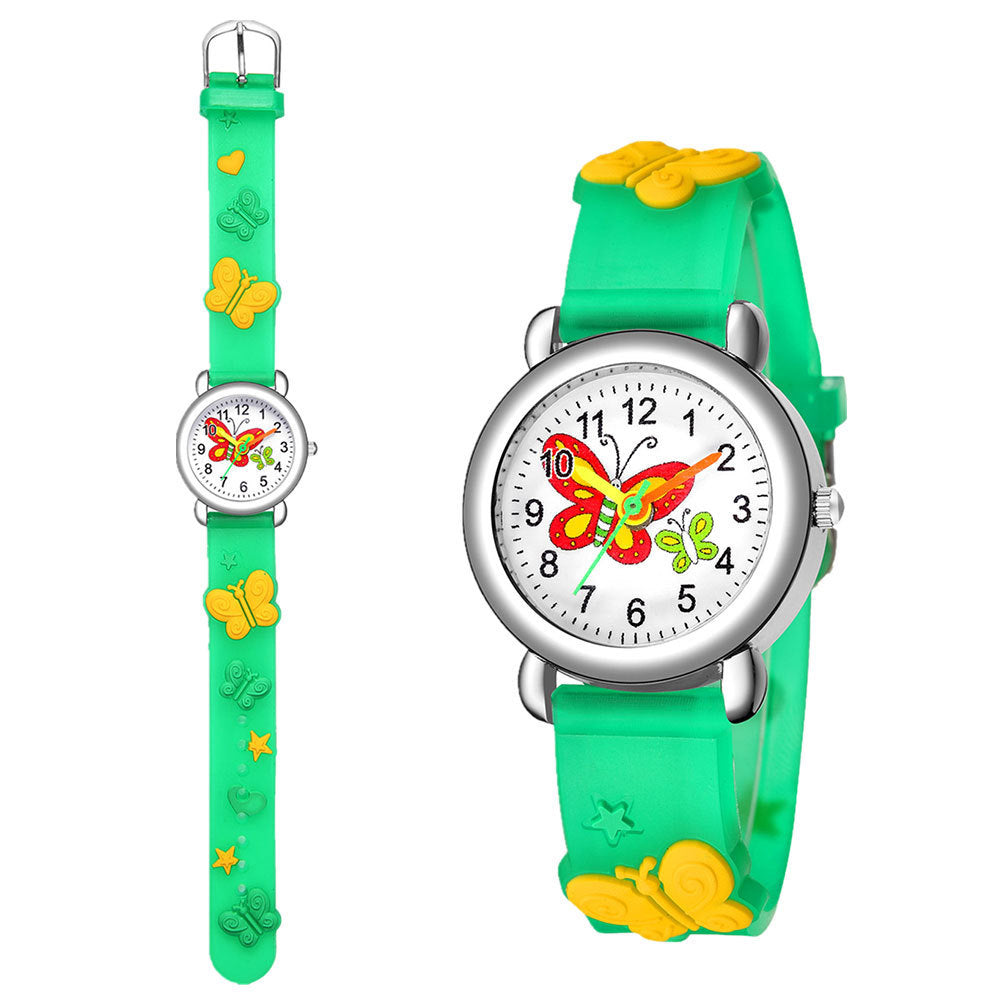 New Children's Cute Butterfly Pattern Quartz Watch