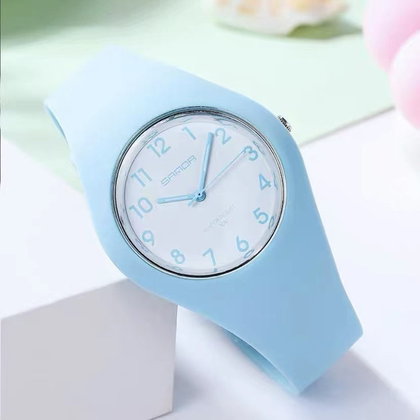 Simple Temperament Jelly Color Silicone Watch