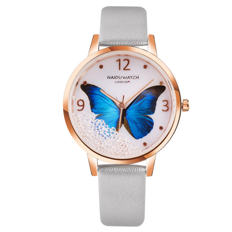 Creative Quicksand Dial Butterfly Lady Watch