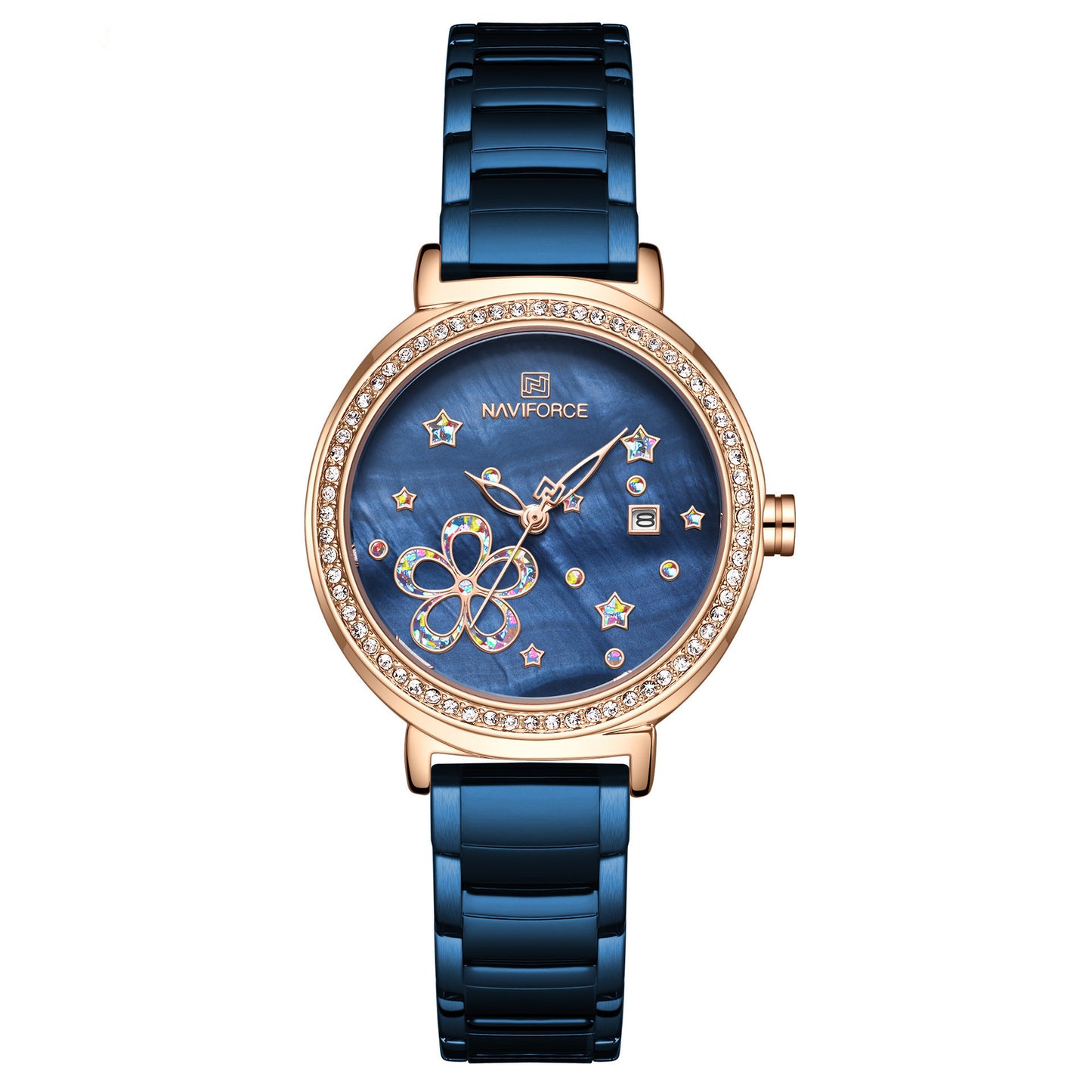 Steel Belt Flower Lady Stainless Steel Quartz Watch