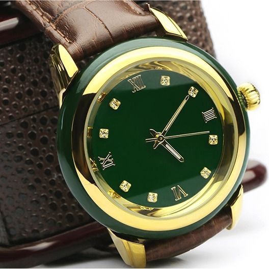 Simple Hetian Sapphire Couple Watch Automatic Quartz