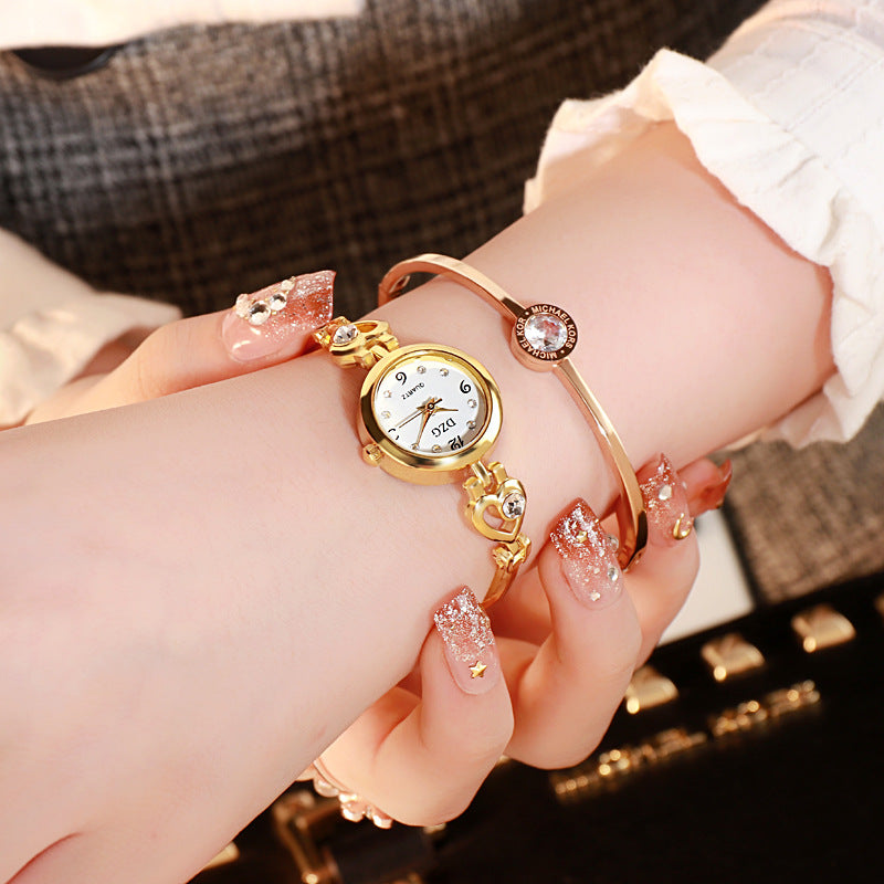 Simple Rhinestone Jewelry For Women Casual Watch