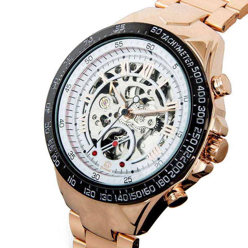 Automatic hollow-out full gold mechanical Men's watch