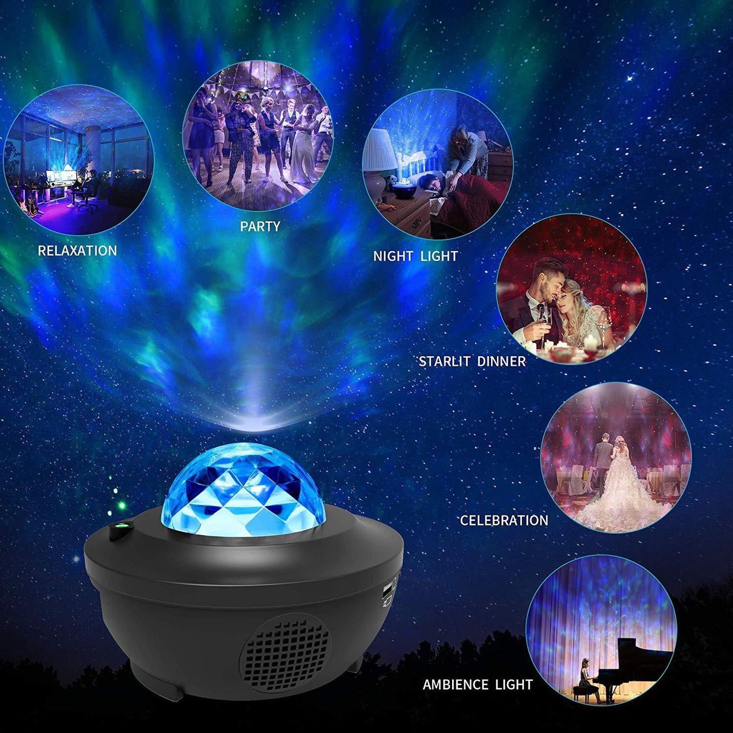 LED Dream Starry Sky Projector Light Night Light