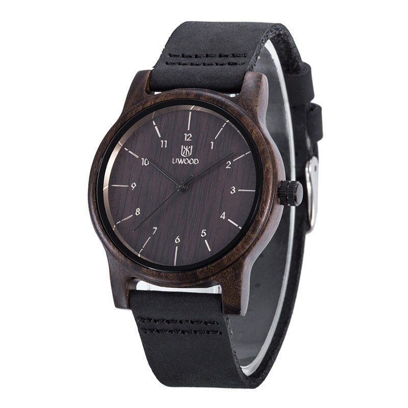 Wooden watch quartz wood watch