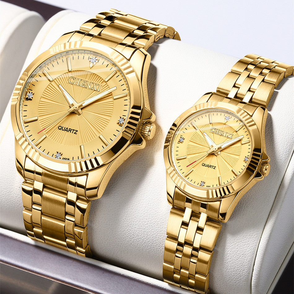 Men's And Women's Fashion Diamond-embedded Watch