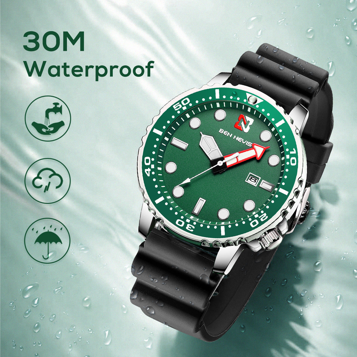 Waterproof personality watch