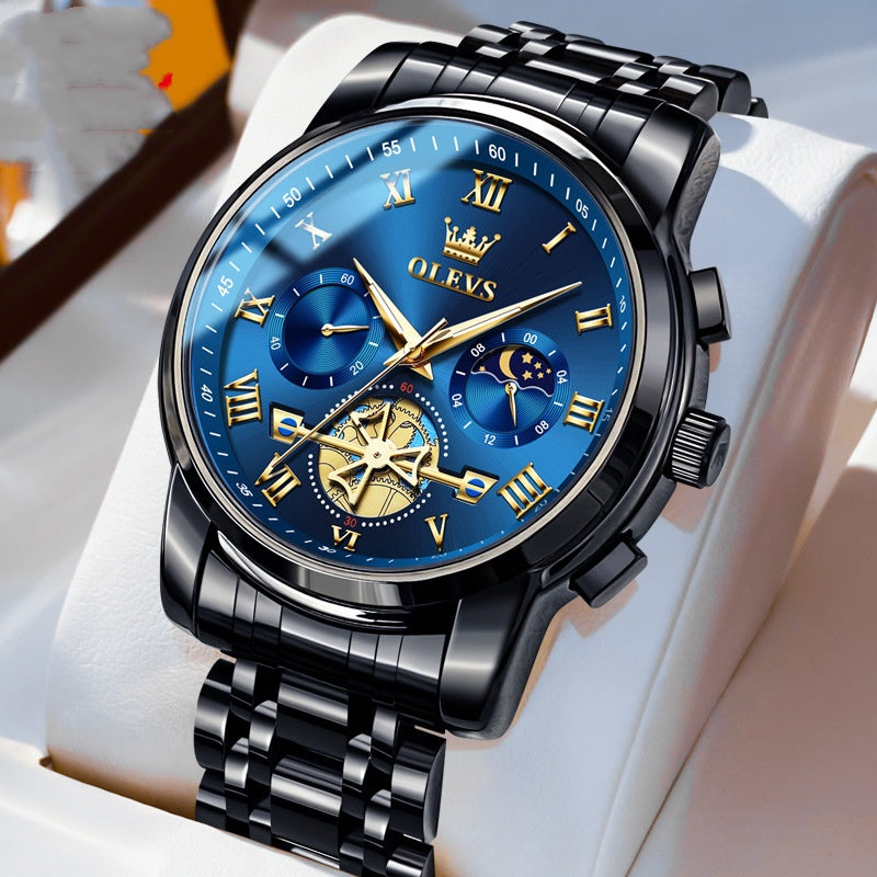 Luminous Non-mechanical Men's Multifunctional Waterproof Quartz Watch