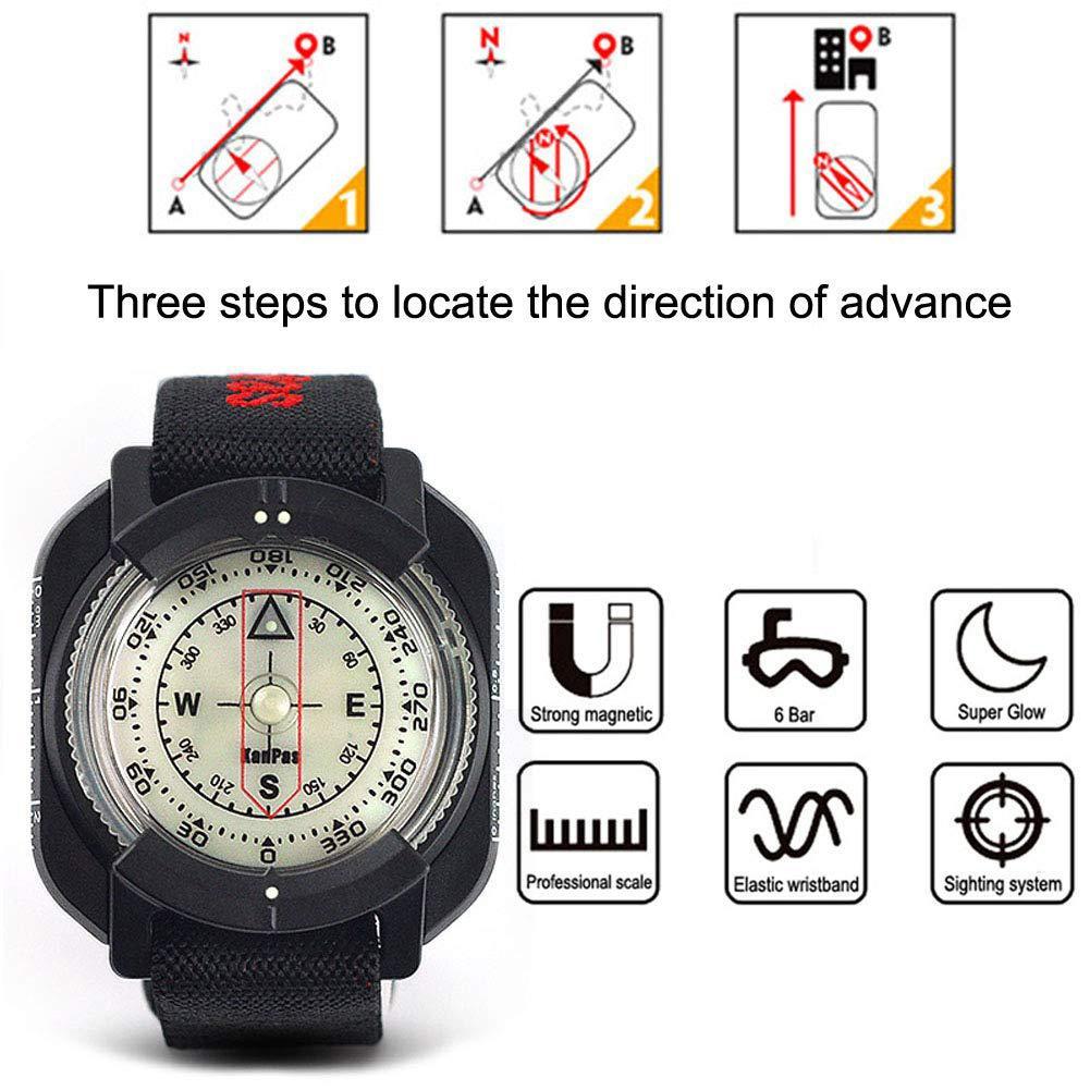 Watch style outdoor sports compass