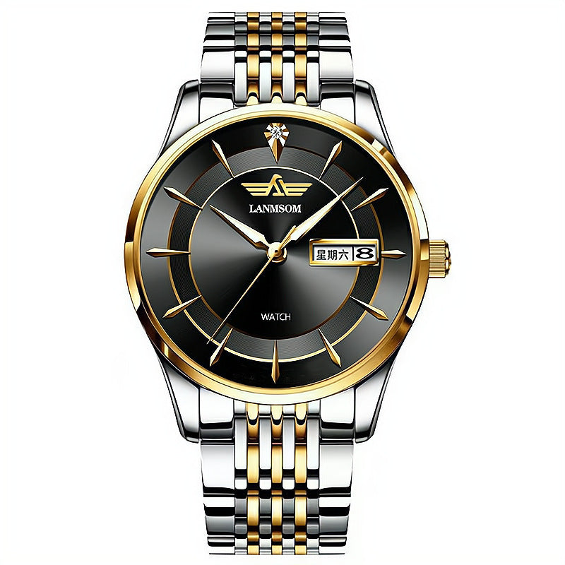 Automatic Non-mechanical Watch Diamond Waterproof Calendar Men