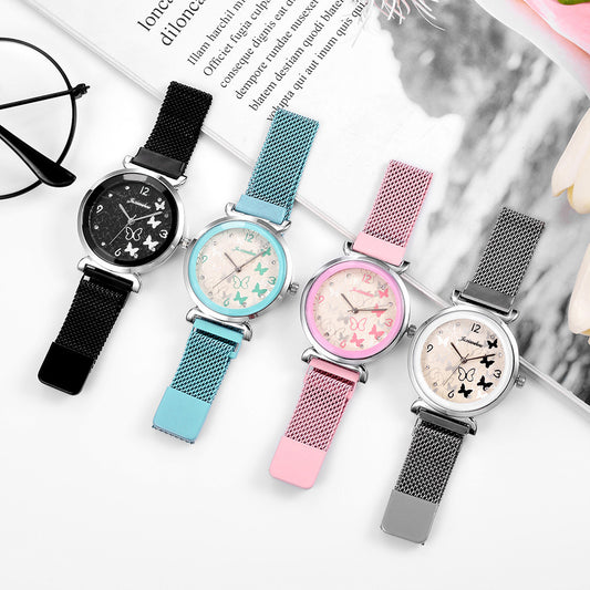 Creative Fashion Trendy Magnet Butterfly Ladies Watch