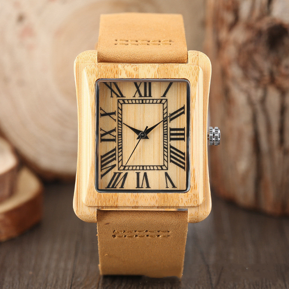 Wooden Watch Literally Attached UP Nail Quartz Watch