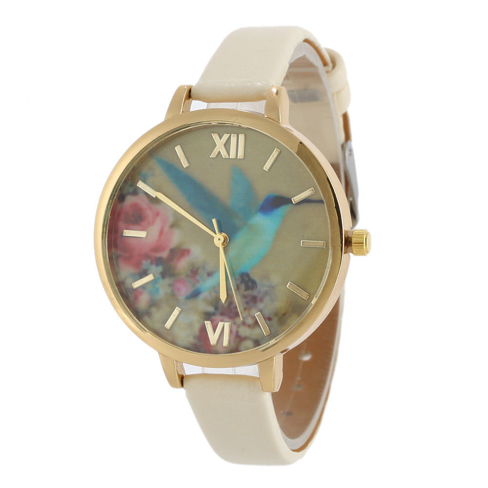 Ladies Leather Quartz Watch