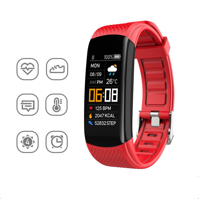 Adult sports silicone pedometer bracelet