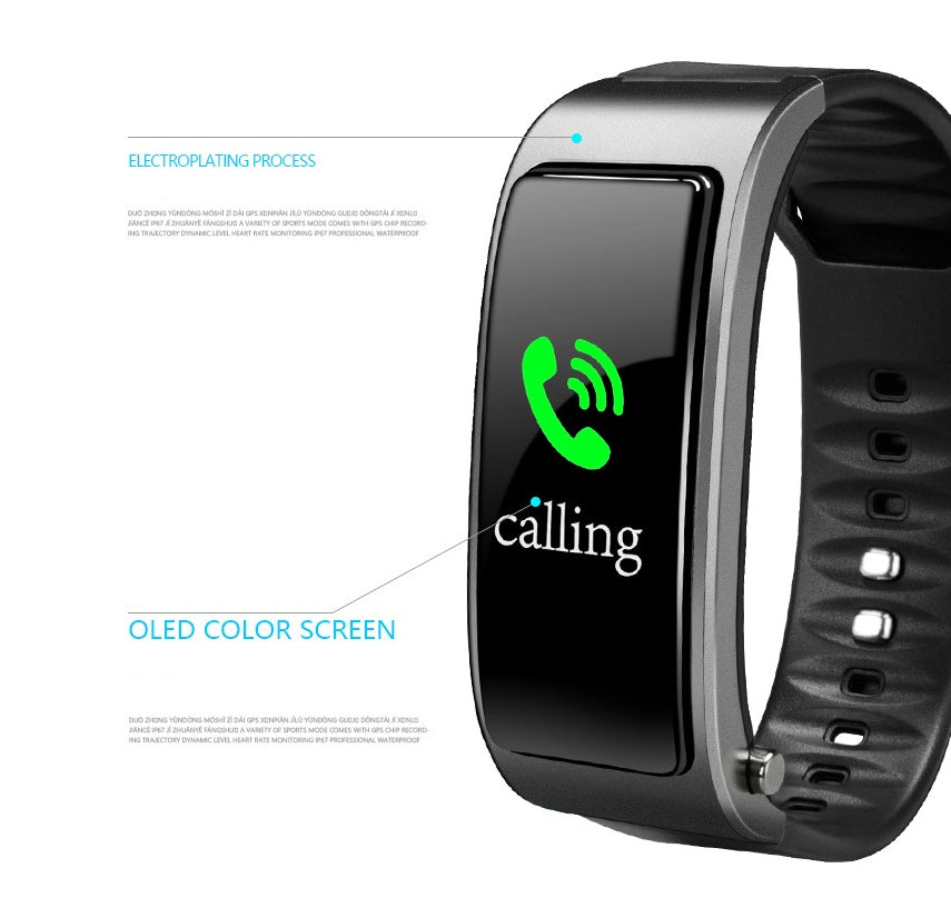 Compatible with  , Color screen smart bracelet Bluetooth call watch