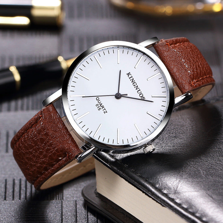 Ultrathin Fashion Casual Men's And Women's Couple Belt Watch