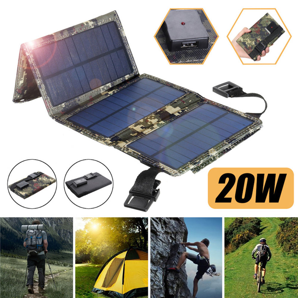 Outdoor Mobile Phone Solar Panel Charging Bag Small Size Portable Solar Panel Folding Bag