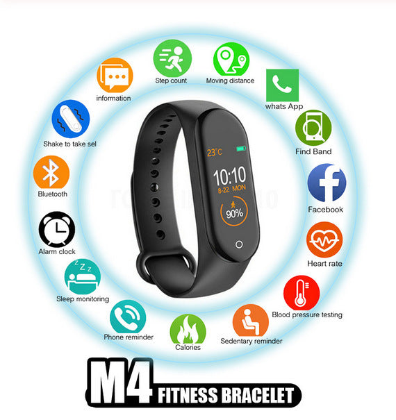 Smart Band Wristband Heart Rate Blood Pressure Sports