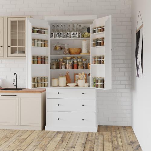 77 Inch Farmhouse Kitchen Storage Room