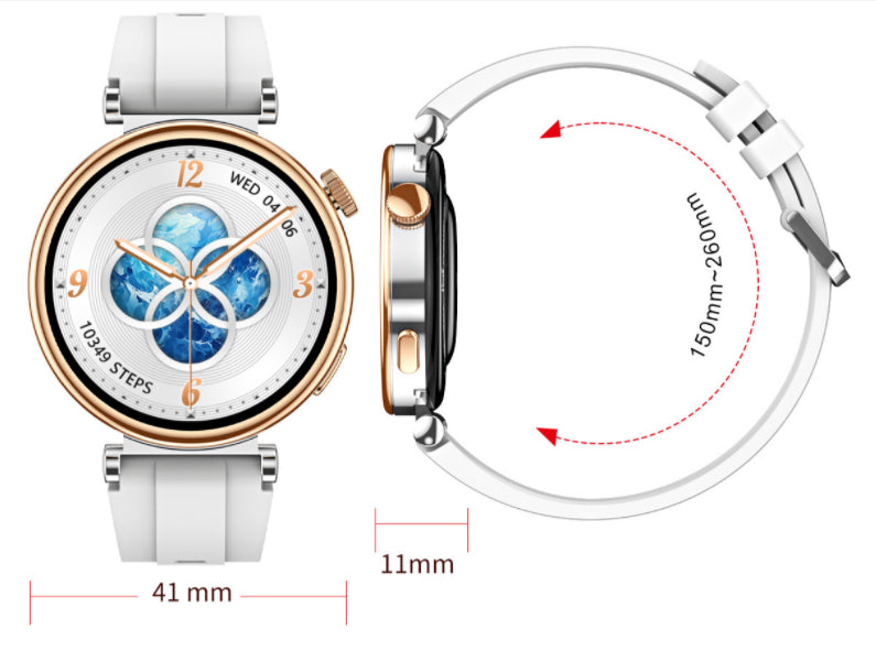 Female Bluetooth Call Heart Rate Blood Pressure Monitoring Watch