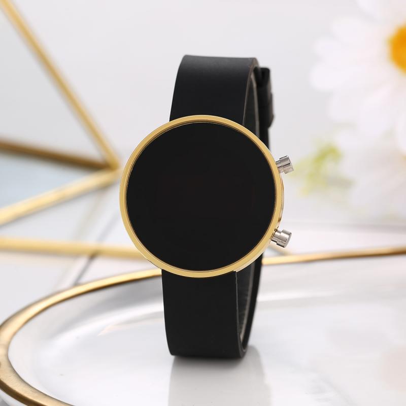 Round LED Cute Fashion Casual Metal Electronic Watch