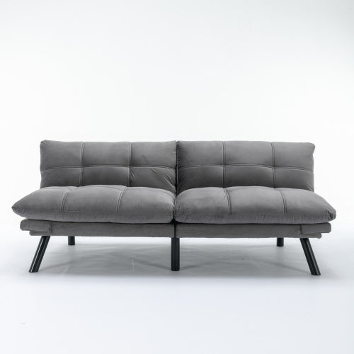 Light Grey Convertible Folding Modern Sofa Bed