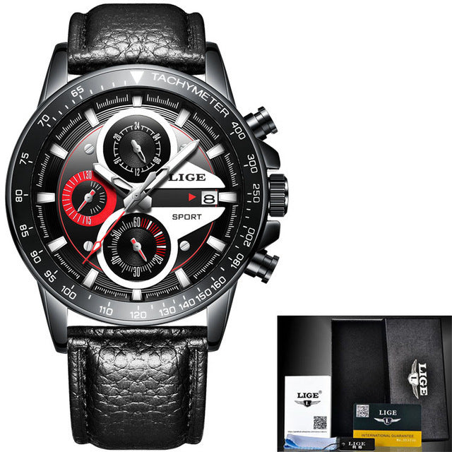 LIGE men's business watch