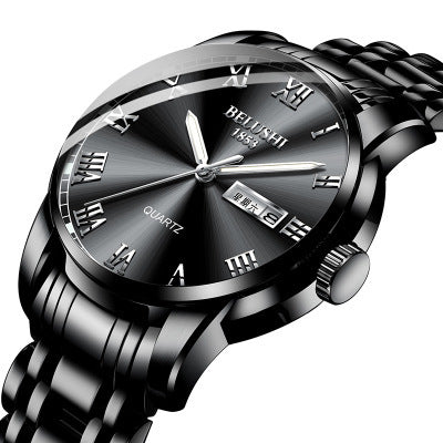 Bellows new men's quartz watch