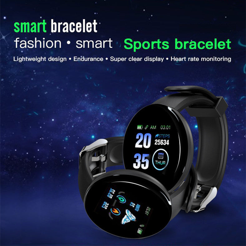 D18 Round Screen Smart Watch Color Screen Sports