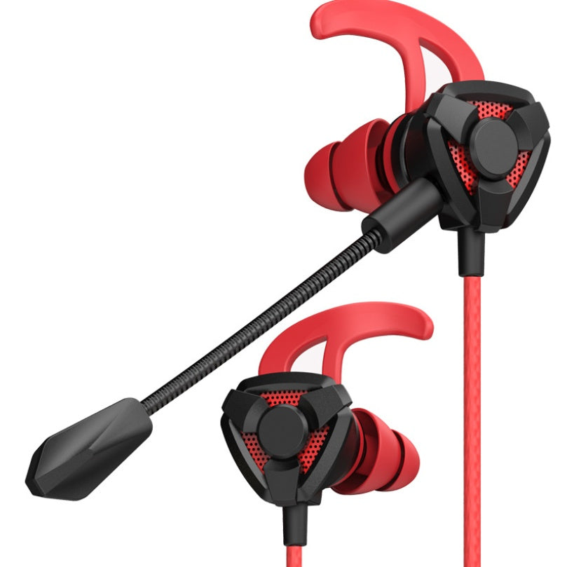 E-sports with wheat plug-in game mobile game headset in-ear mobile phone computer universal wired headset to eat chicken headphones