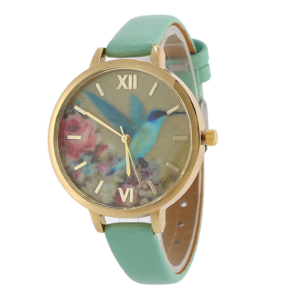 Ladies Leather Quartz Watch