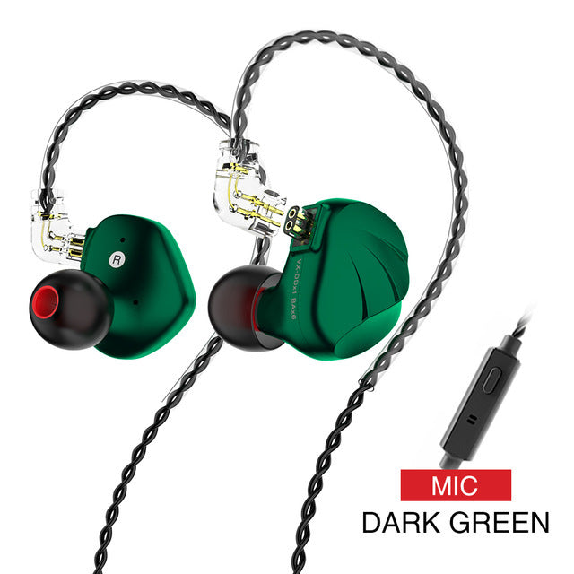 1DD+6BA Hybrid Metal In Ear Earphone