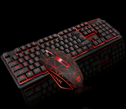 Wired keyboard and mouse set computer desktop game mechanical feel keyboard and mouse set