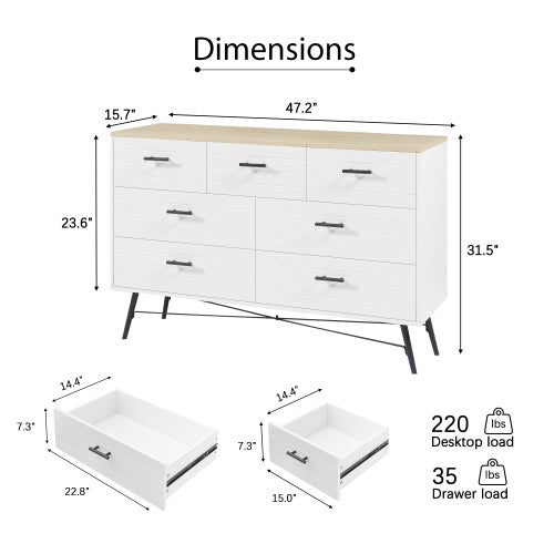 7-drawer Bedroom Dressing Table