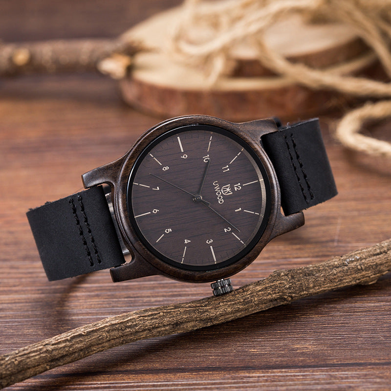 Wooden watch quartz wood watch