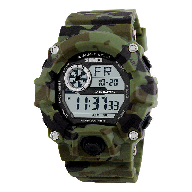 Waterproof Multifunctional Mountaineering Student Electronic Watch