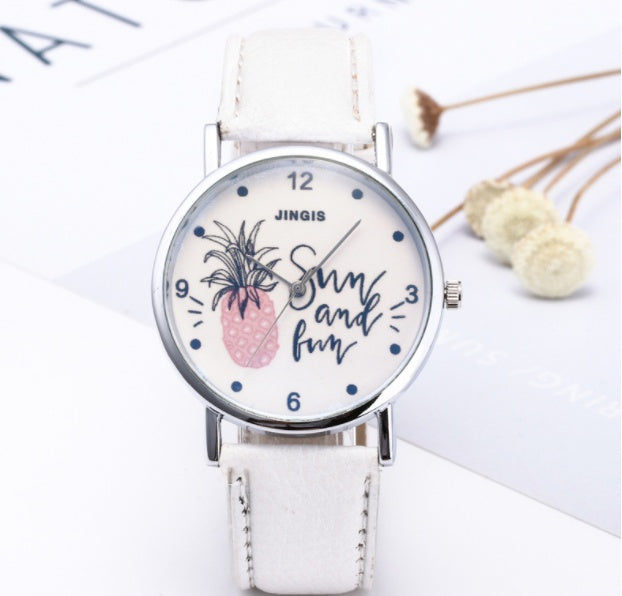 Simple casual quartz watch