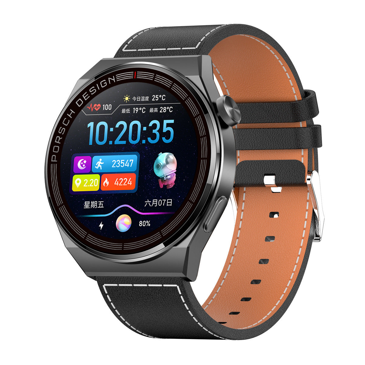 Offline Payment NFC Bluetooth Call Kinetometer Step Smartwatch