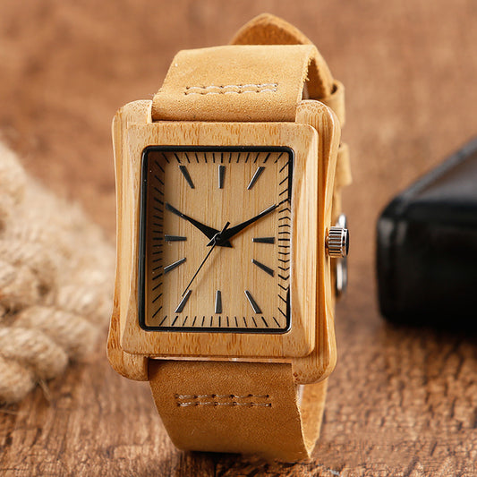 Wooden Watch Literally Attached UP Nail Quartz Watch