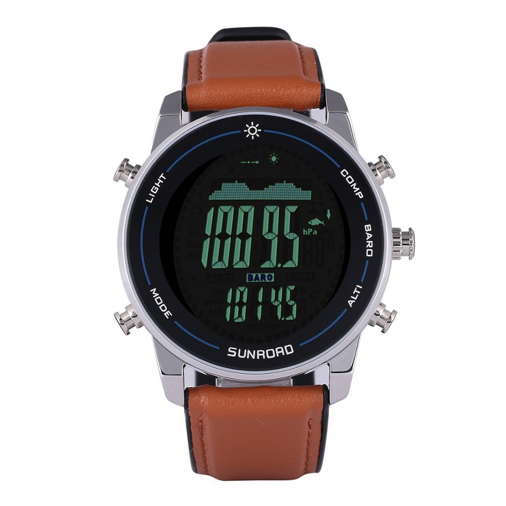 Men's Fishing Pressure Thermometer Waterproof Watch