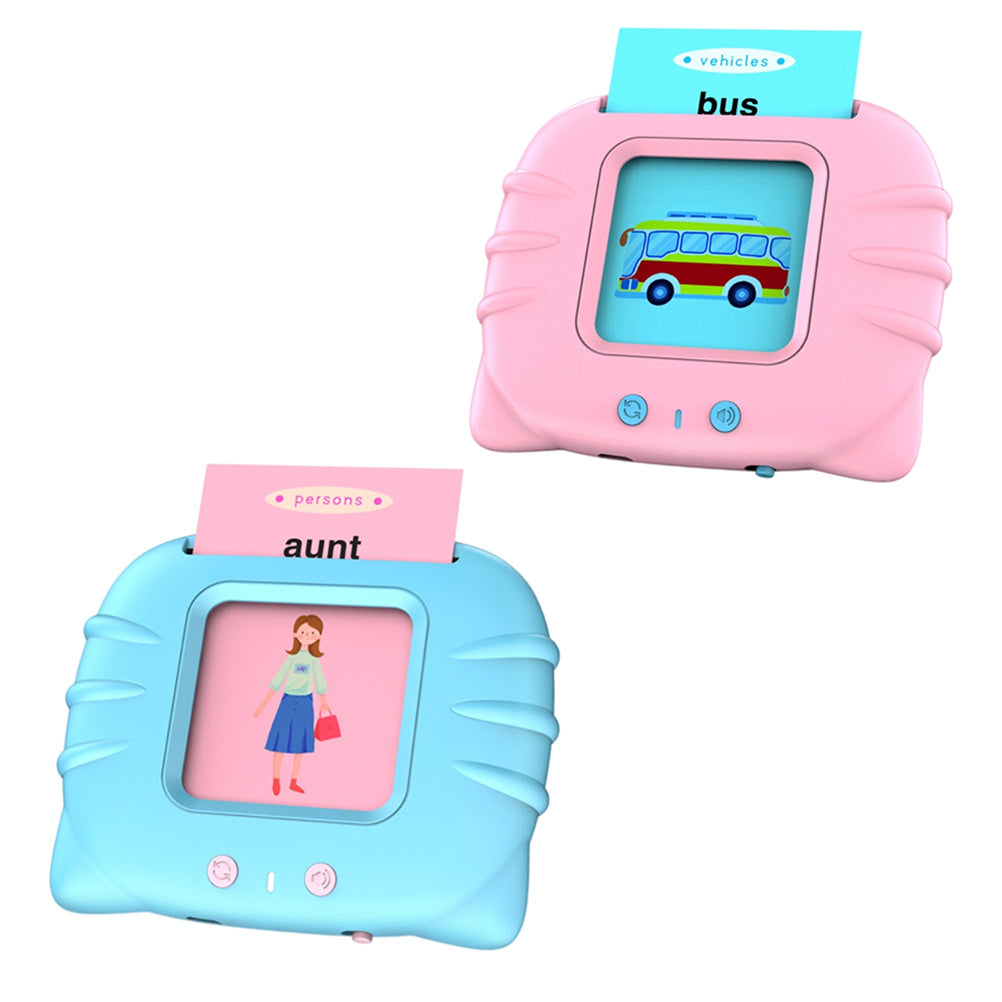 Card Type Early Education Machine Children's Cognitive English Card Early Learning Machine Electronic Interactive Toys Gift for Kids