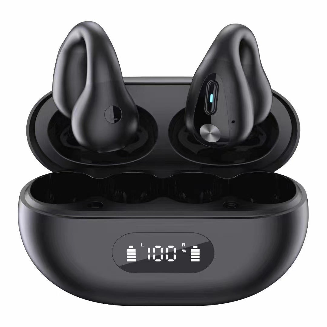 Non-in-ear Clip Wireless Bluetooth Headset Noise Reduction Air Conduction Clip Sports