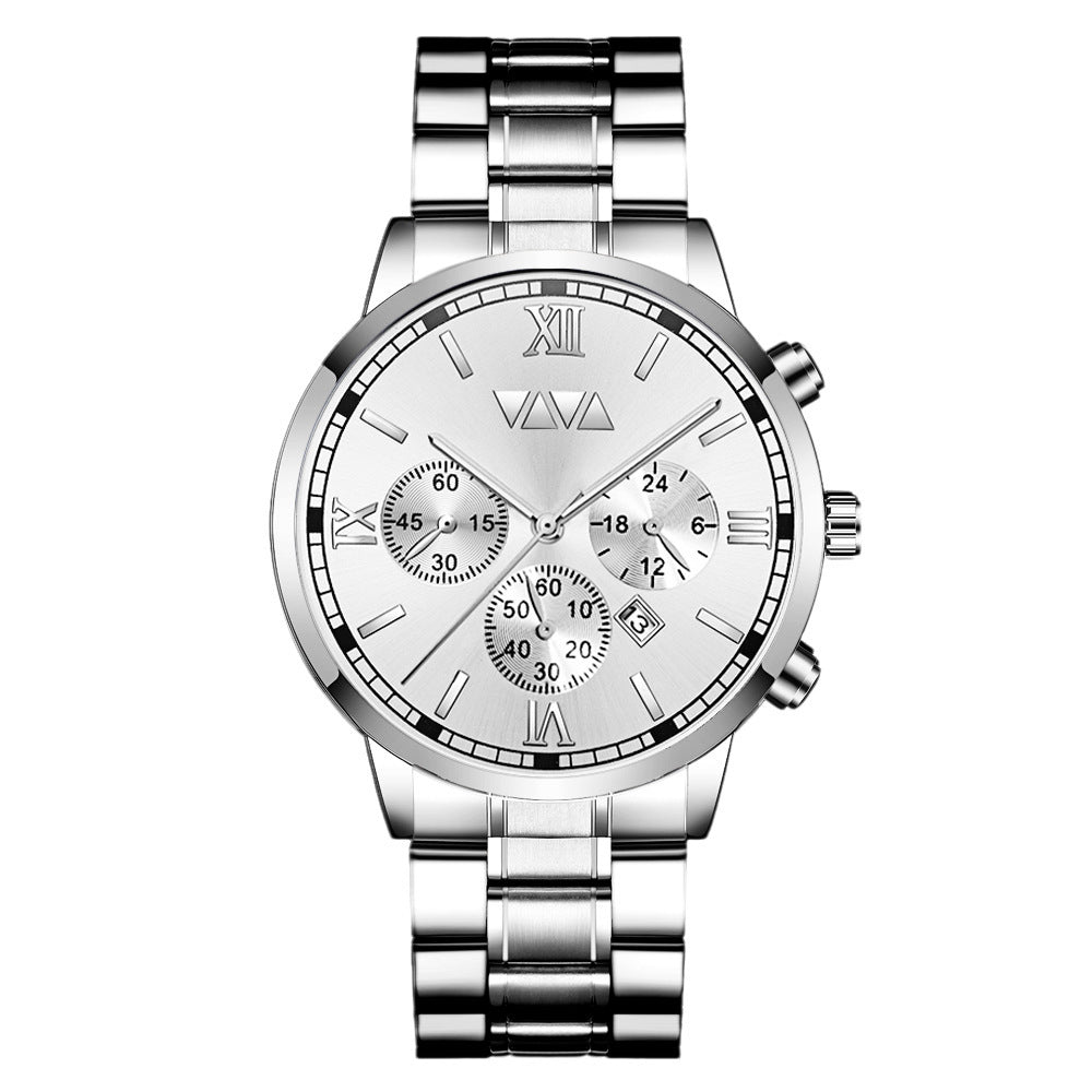 Business Casual Calendar Quartz Waterproof Watch