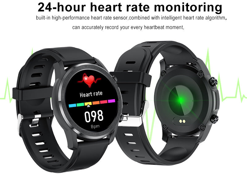 Full Circle Body Temperature And Blood Oxygen Monitoring Waterproof Smart Watch