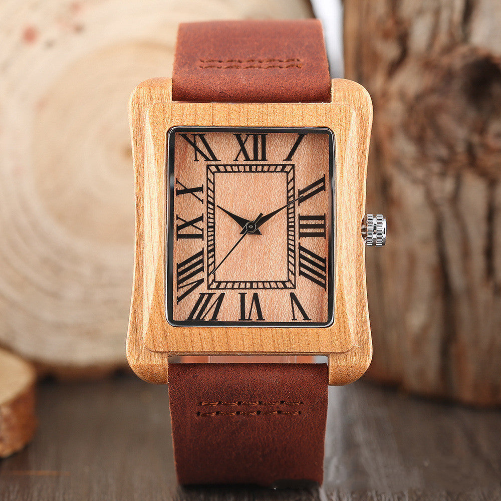 Wooden Watch Literally Attached UP Nail Quartz Watch