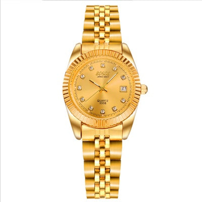 Yellow gold business watch