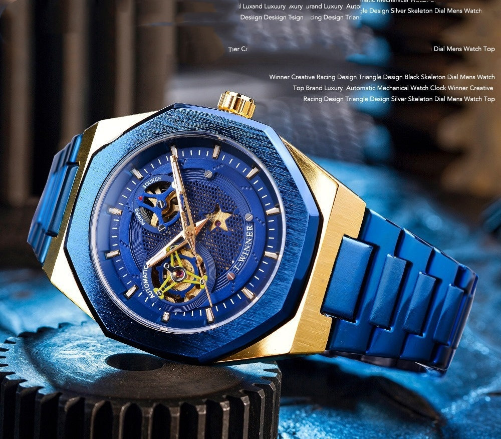 Casual Hollow Mechanical Movement Automatic Watch