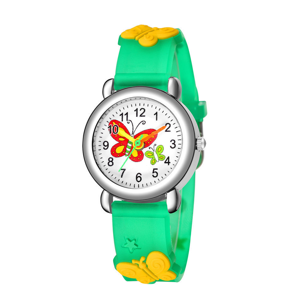 New Children's Cute Butterfly Pattern Quartz Watch