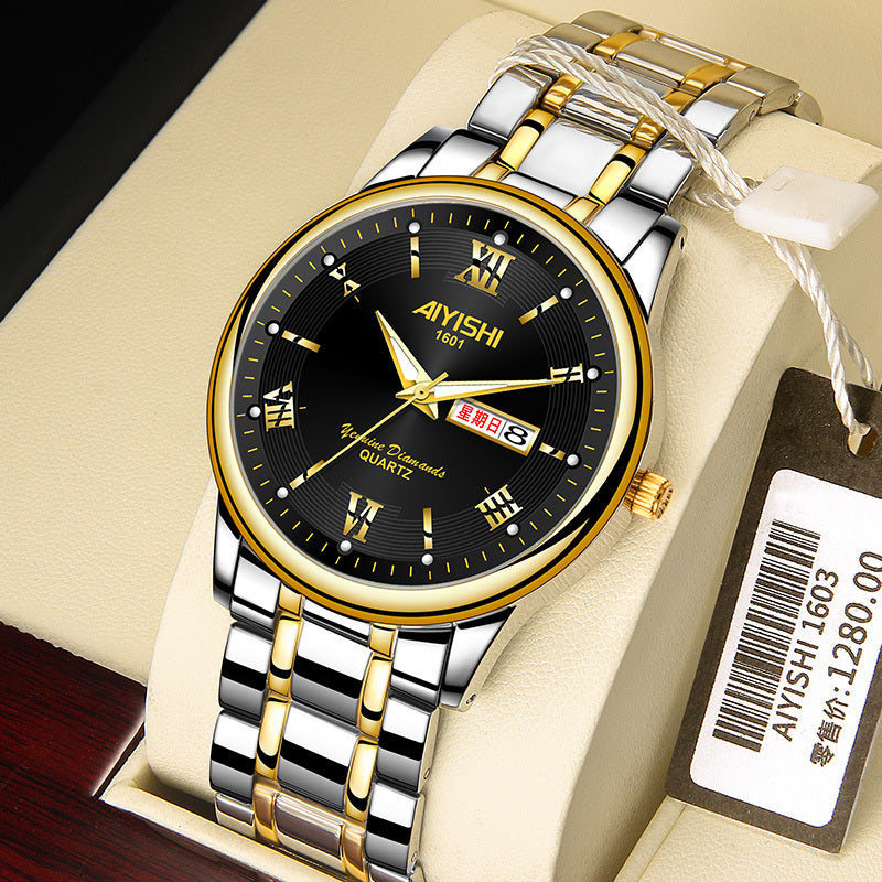 Luminous Waterproof Calendar Watch