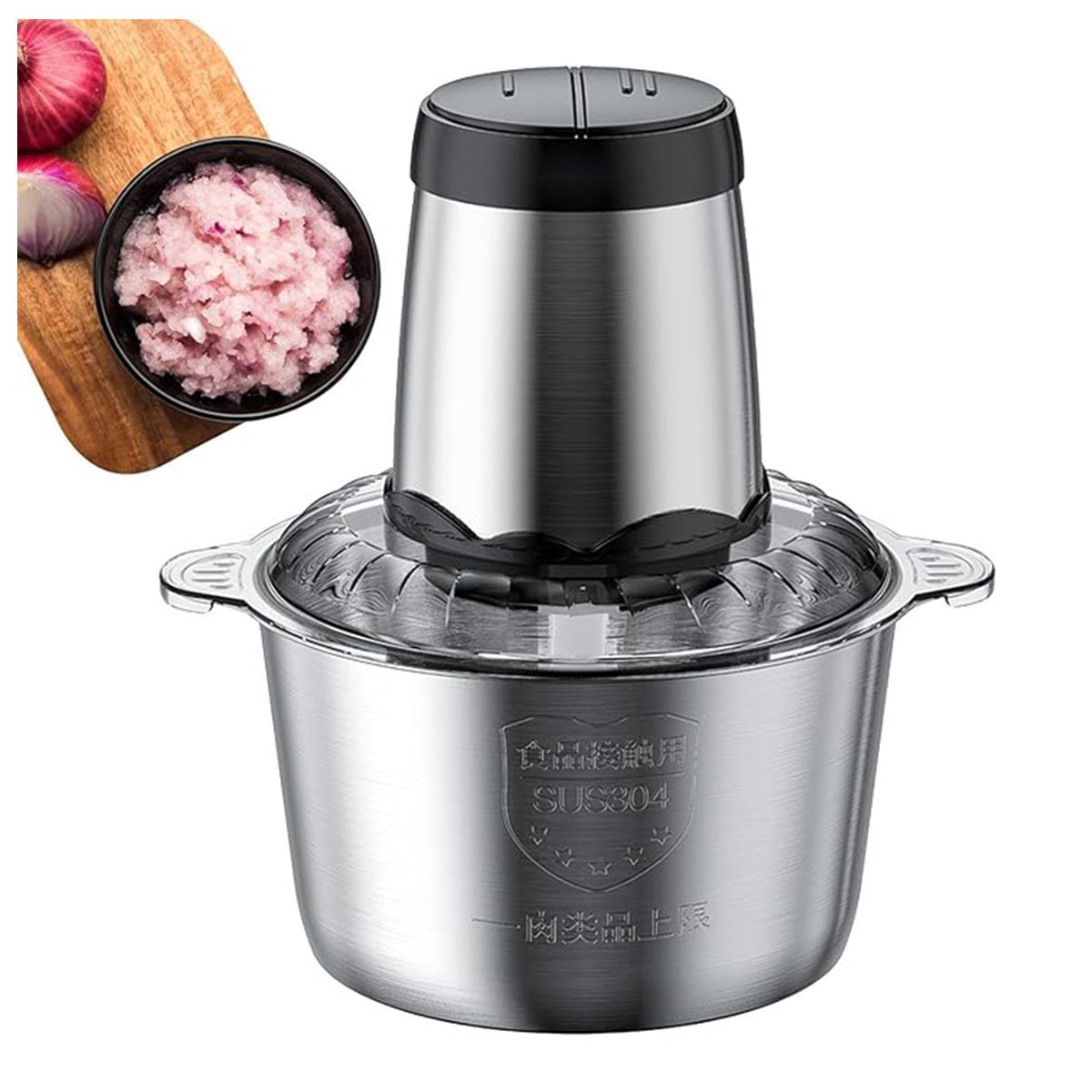 Electric Meat Grinder, Adjustable Electric Grinder, 300w Meat Processing Machine With 3l Capacity Bowl, Meat Chopper Machine With Dual Layer Cutting, Meat Grinding Tool For Meat Onions Garlic Sa